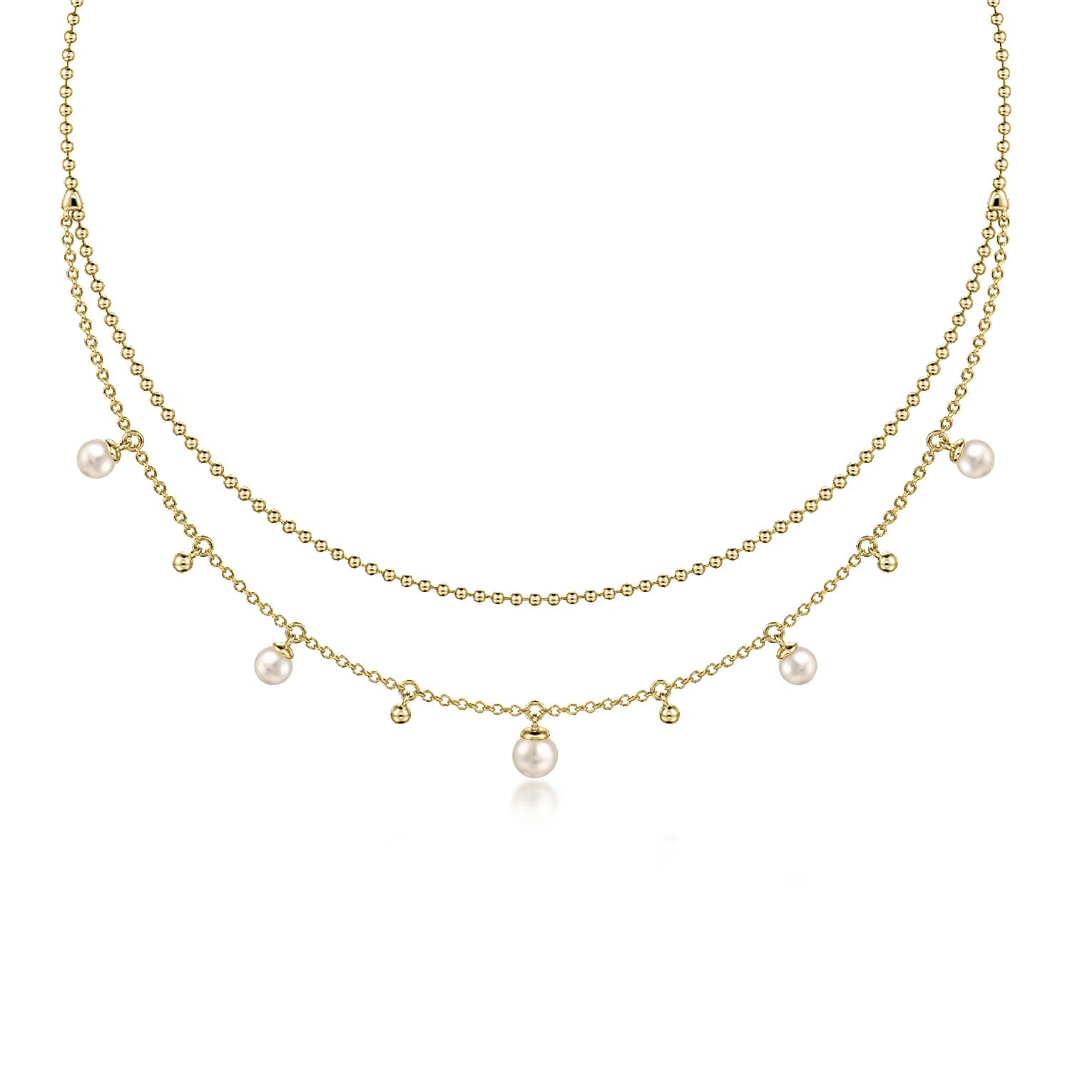 Bujukan Pearl Layered Necklace