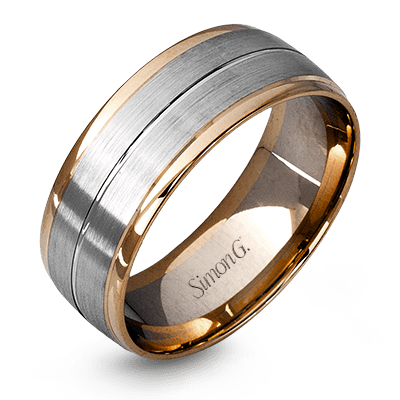 Simon G Two-Toned Wedding Band