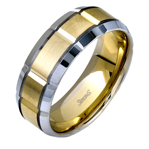 Simon G Two-Toned Wedding Band