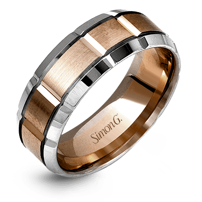Simon G Two-Toned Wedding Band