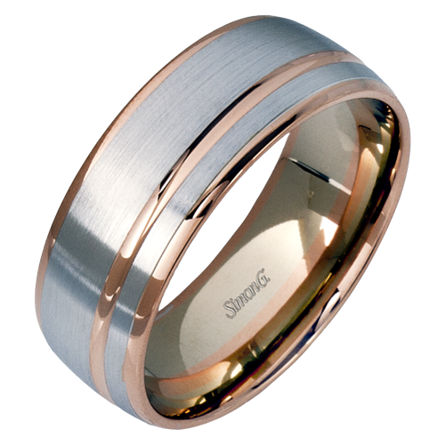 Simon G Two-Toned Wedding Band