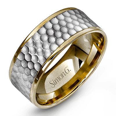 Simon G Hammered Wedding Band