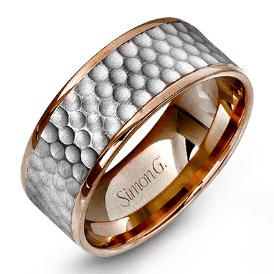 Simon G Hammered Wedding Band