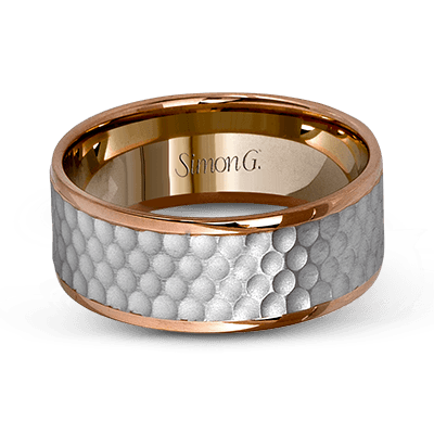 Simon G Hammered Wedding Band