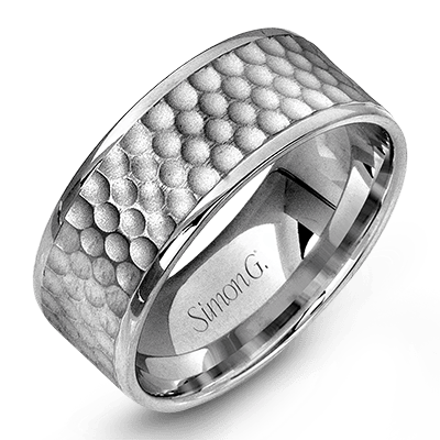 Simon G Hammered Wedding Band