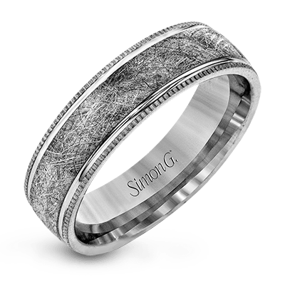 Simon G Matte Textured Wedding Band