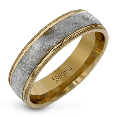 Simon G Matte Textured Wedding Band