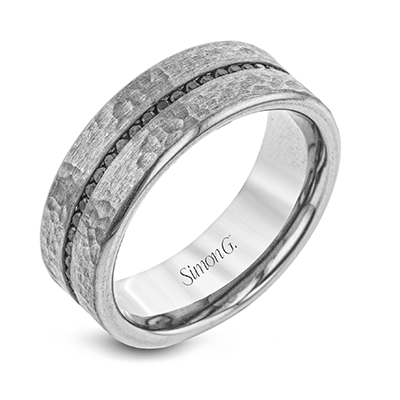 Simon G Black Diamond Wedding Band