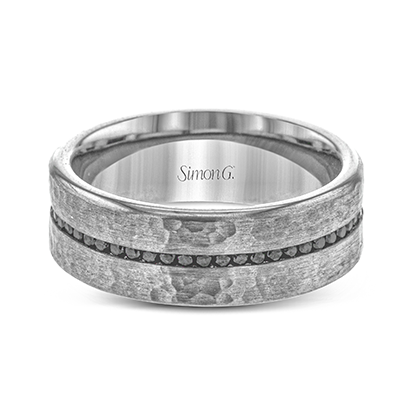 Simon G Black Diamond Wedding Band