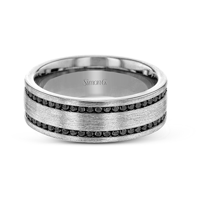 Simon G Black Diamond Wedding Band