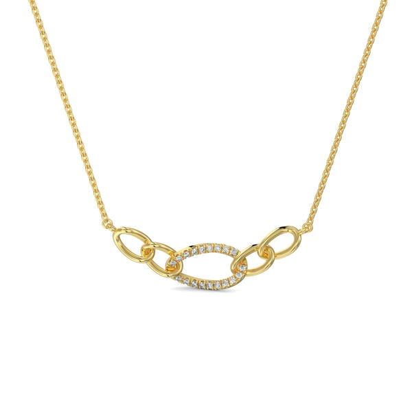 Linked Lab Grown Diamond Necklace