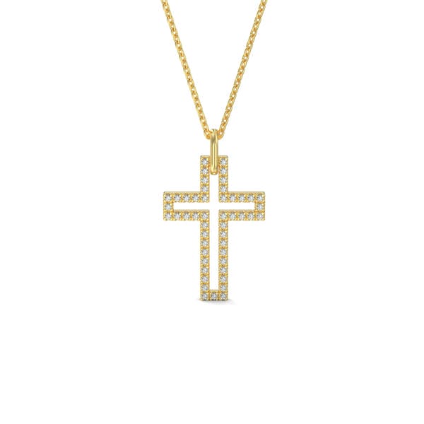 Cross Lab Grown Diamond Necklace