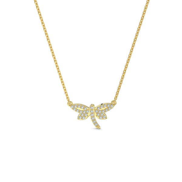 Dragonfly Lab Grown Diamond Necklace