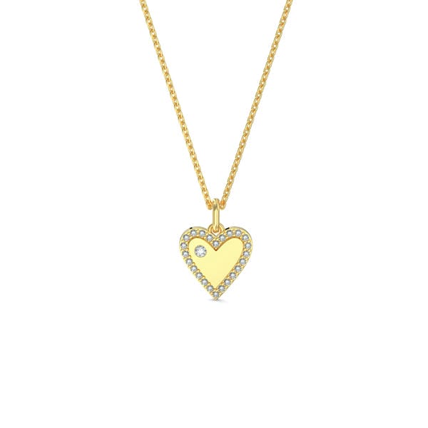 Mini Heart Lab Grown Diamond Necklace