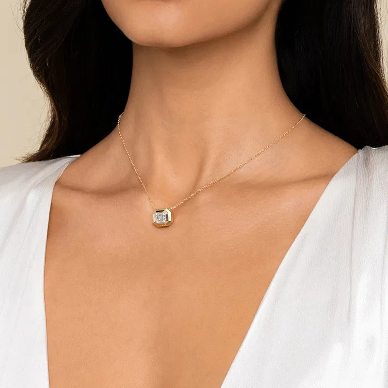 Diamond Geometric Necklace