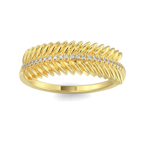 Lab Grown Diamond Feather Ring