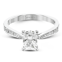Simon G Emerald Cut Engagement Ring