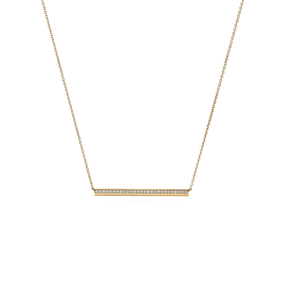 Barre Diamond Bar Necklace
