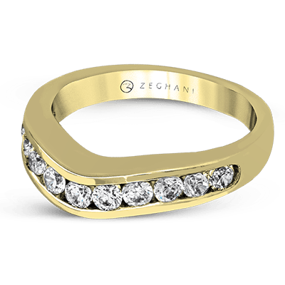 14k Gold Diamond Wedding Band