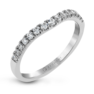 14k Gold Diamond Wedding Band