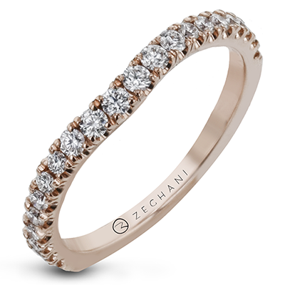 14k Gold Diamond Wedding Band