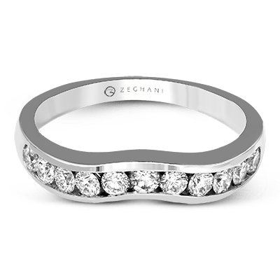 14K Gold Diamond Wedding Band