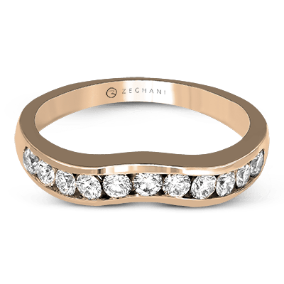 14K Gold Diamond Wedding Band