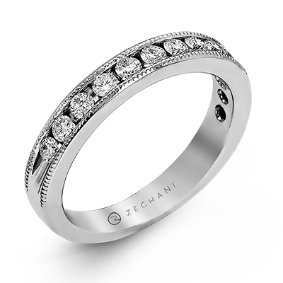 14k Diamond Wedding Band