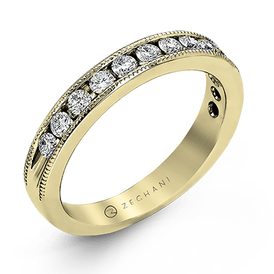 14k Diamond Wedding Band