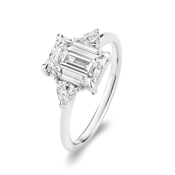 Lab Grown Emerald Solitaire