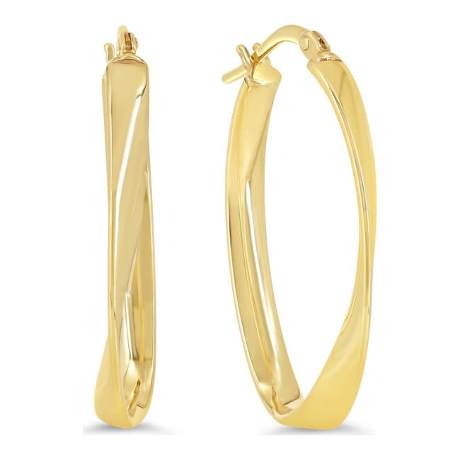 Twist Oval Hoop
