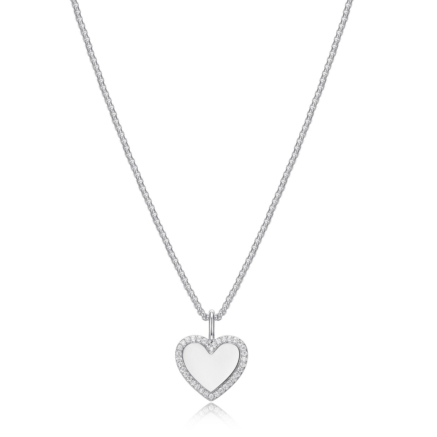 Heart Disc Necklace