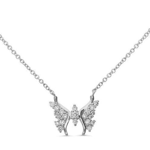 Diamond Butterfly Necklace
