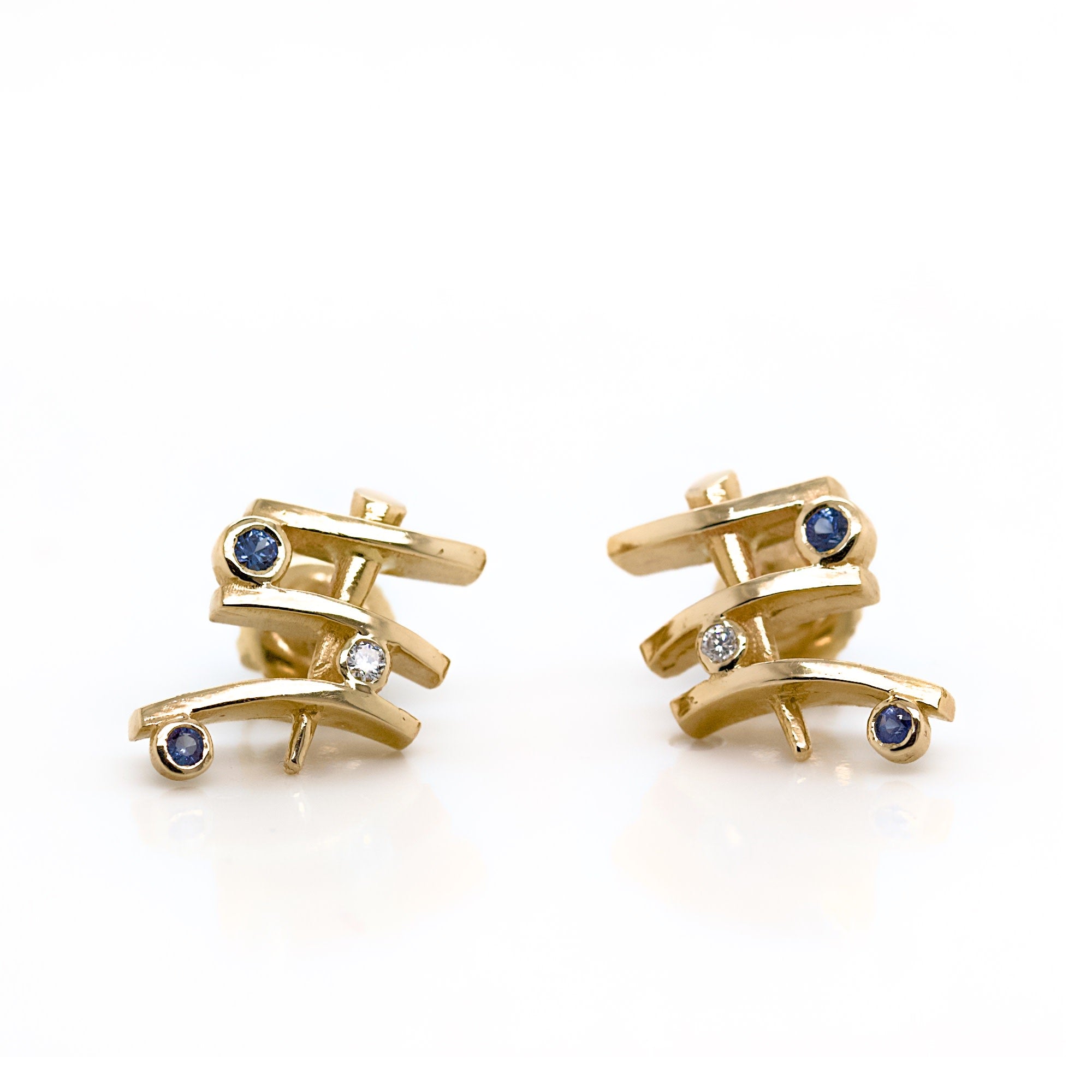 Diamond & Tanzanite Earrings