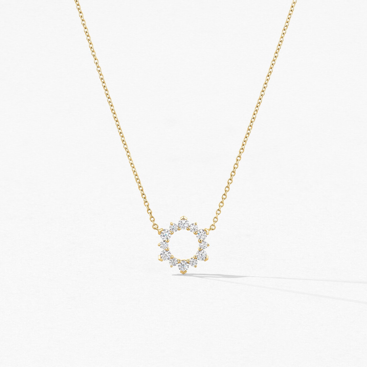 Aerial Eclipse Diamond Necklace
