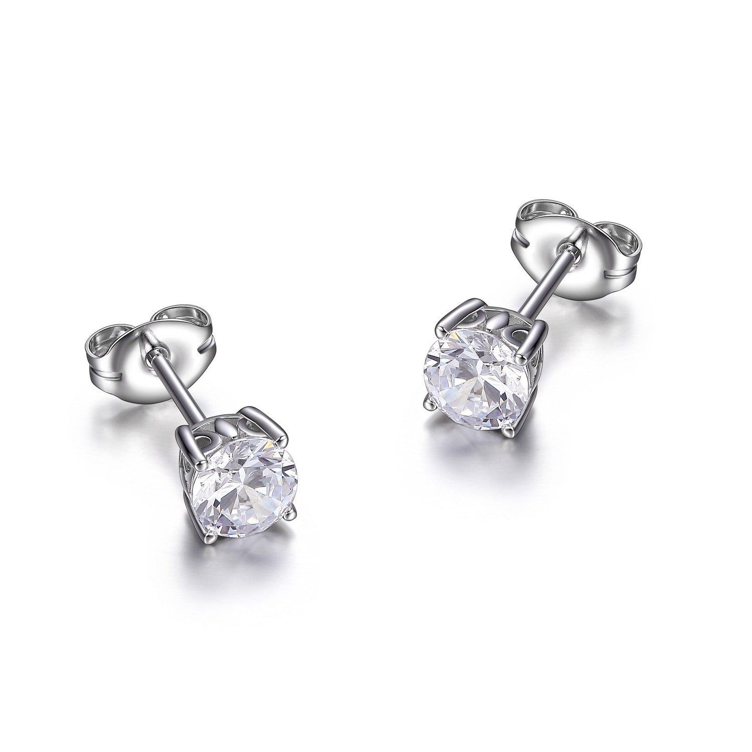 Round Cubic Zirconia Earrings