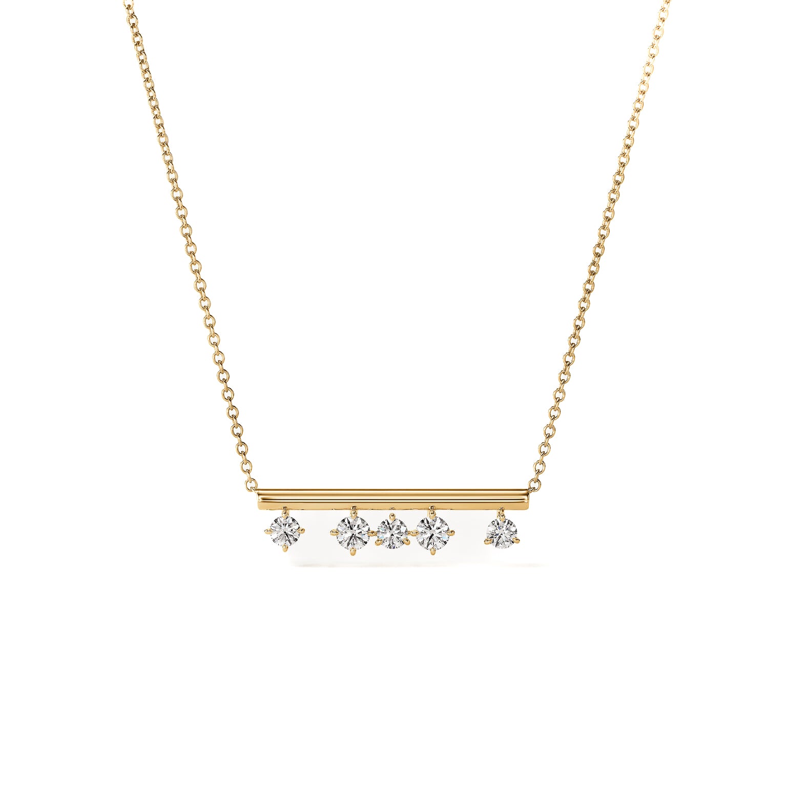 Barre Floating Diamond Necklace