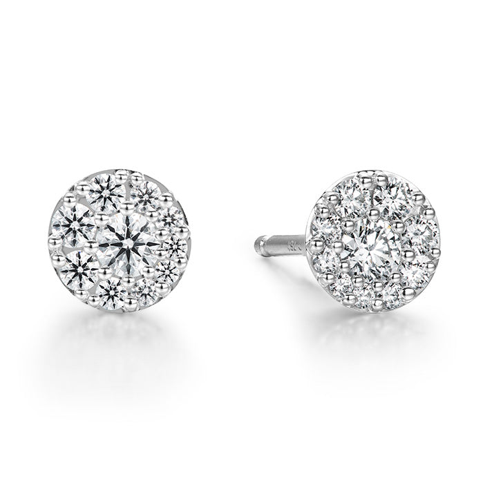 Tessa Diamond Circle Earrings