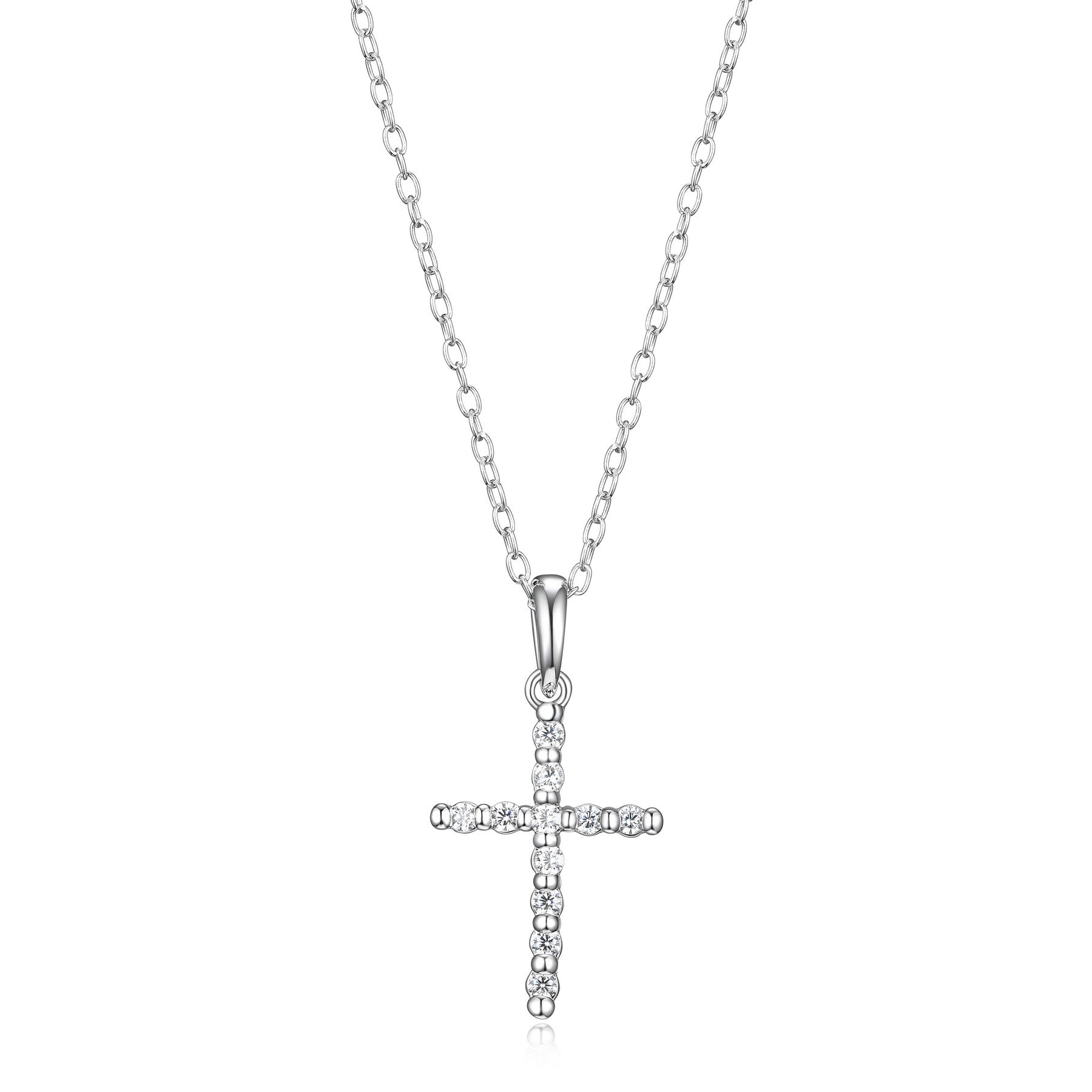 Cubic Zirconia Cross Necklace