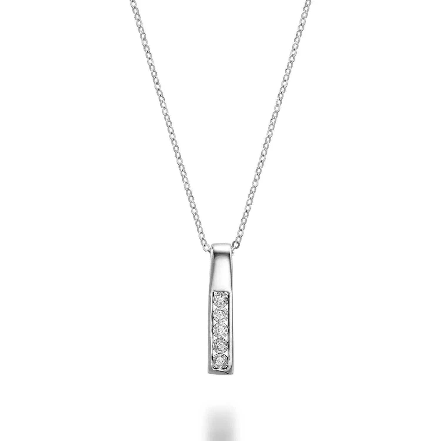 Diamond Bar Necklace