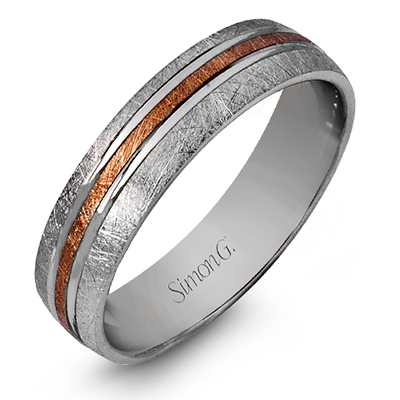 Simon G Matte Textured Wedding Band