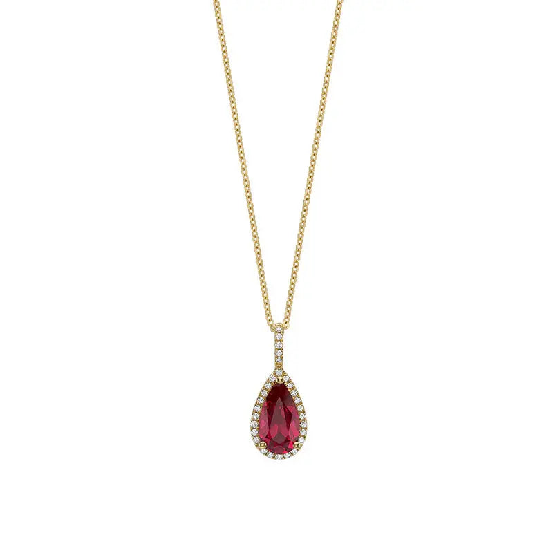 Gemstone & Diamond Pendant