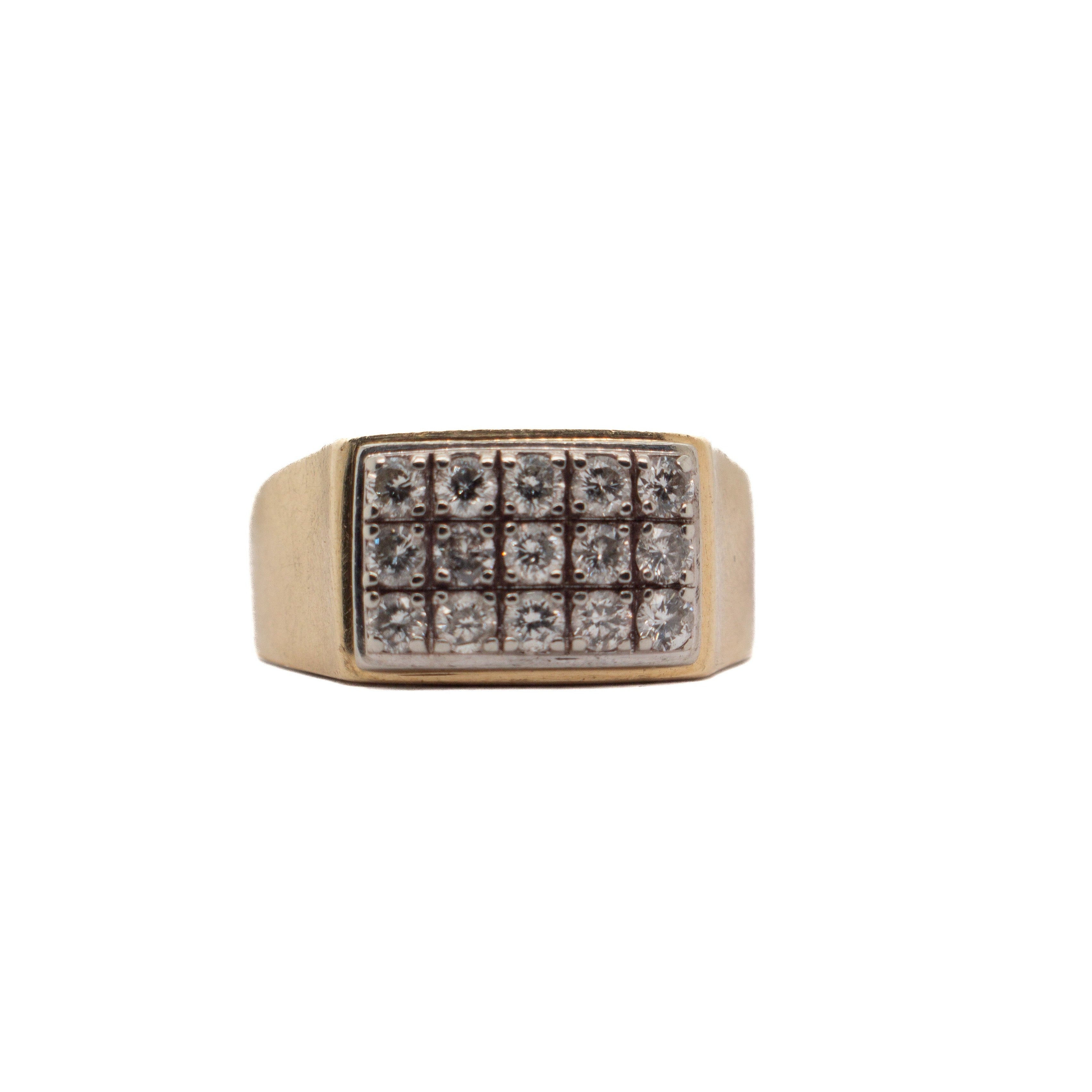 Grid Diamond Ring