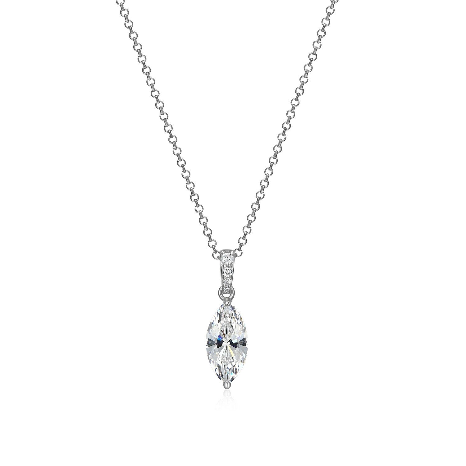 Cubic Zirconia Marquise Necklace
