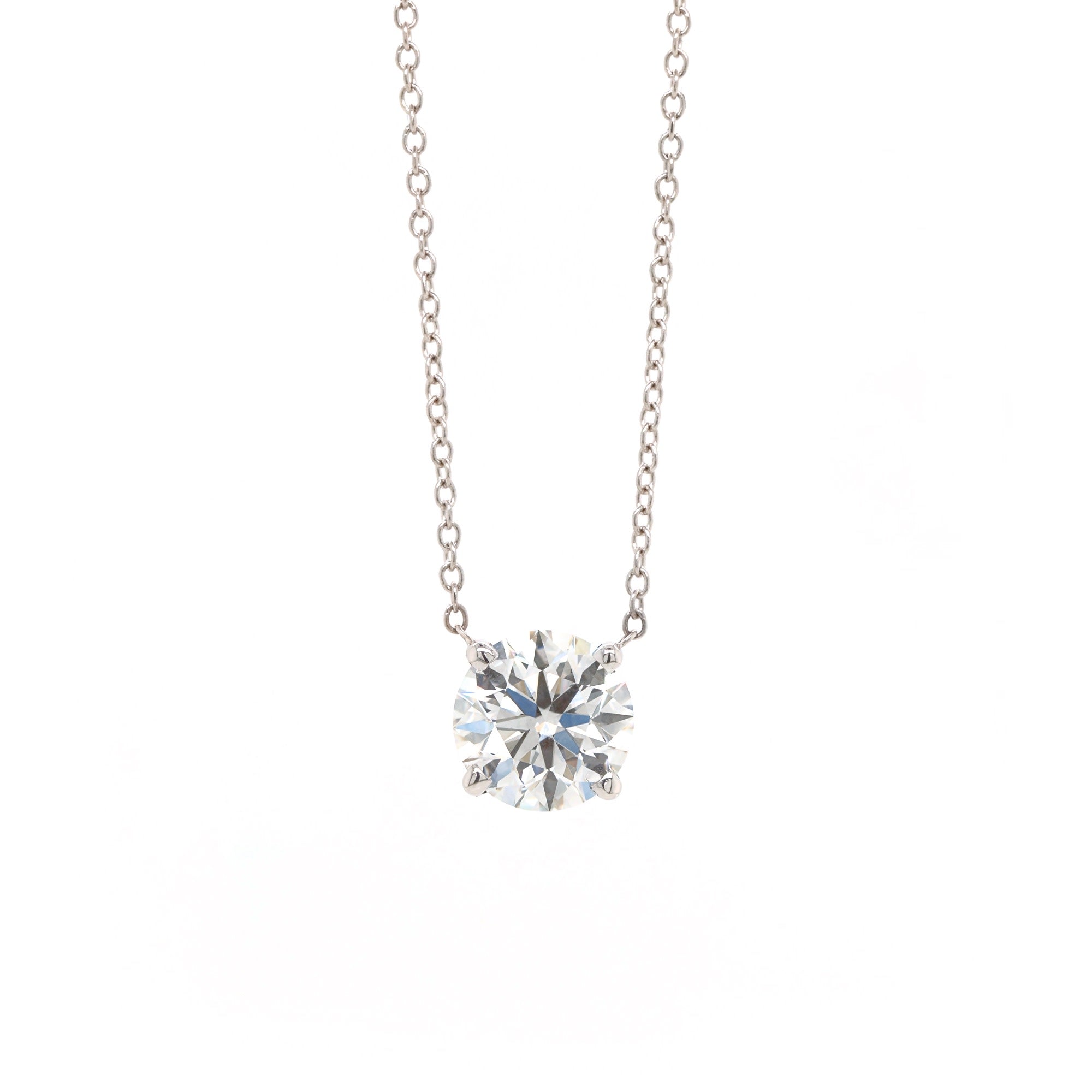 Lab Grown Diamond Solitaire Necklace