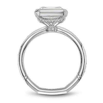Atelier Sideways Emerald Cut Engagement Ring