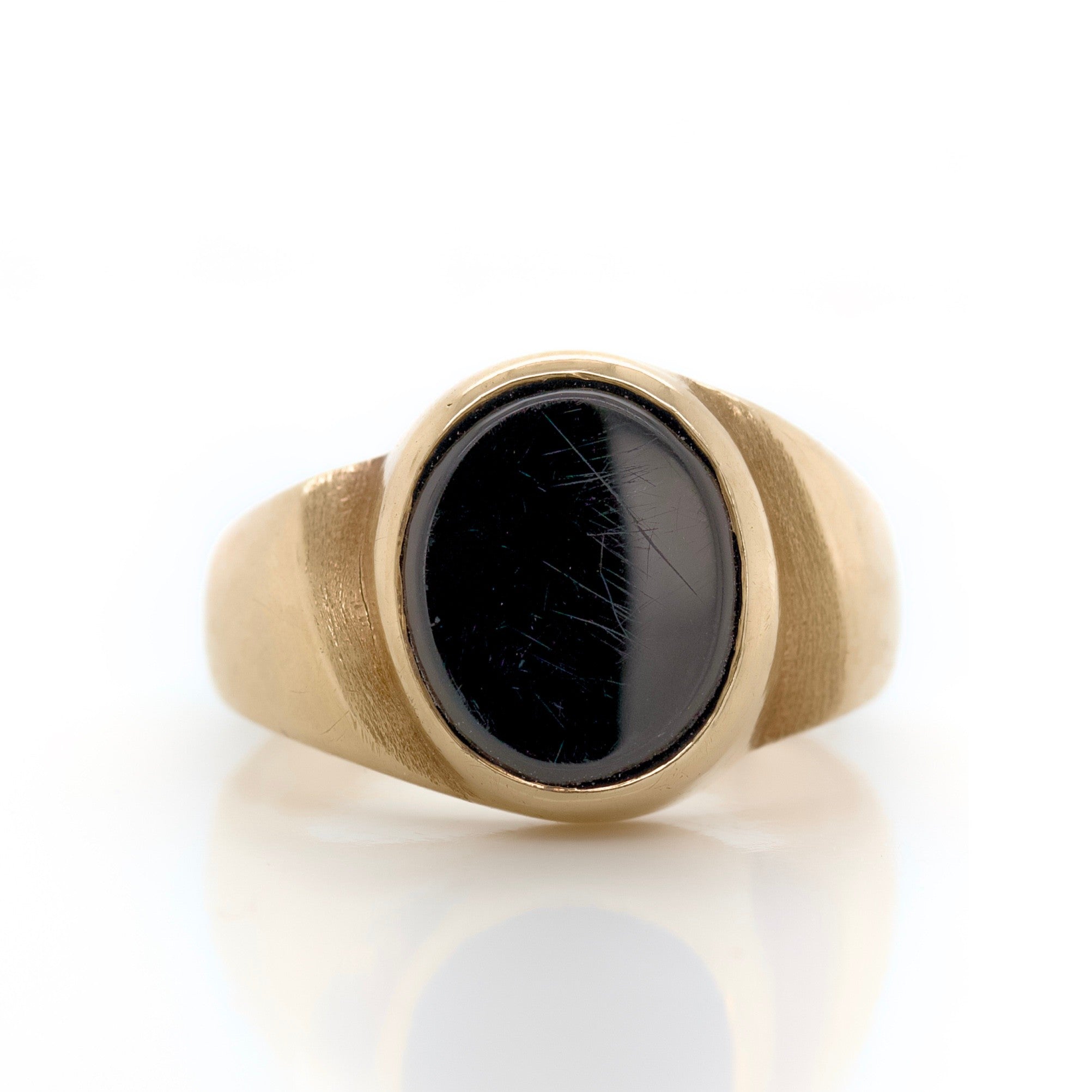 Black Onyx Signet Ring