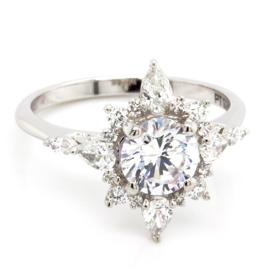 Floral Inspired Diamond Engagement Ring