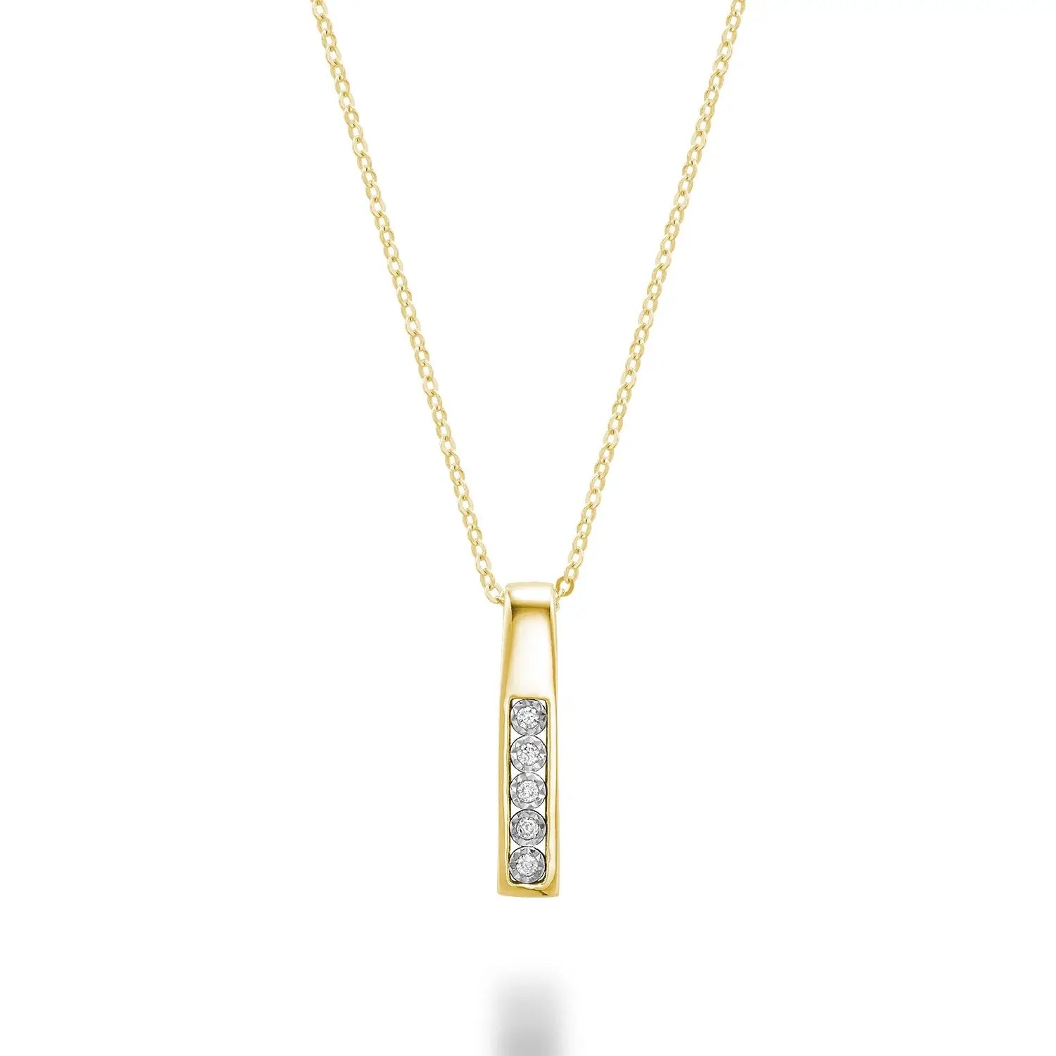 Diamond Bar Necklace