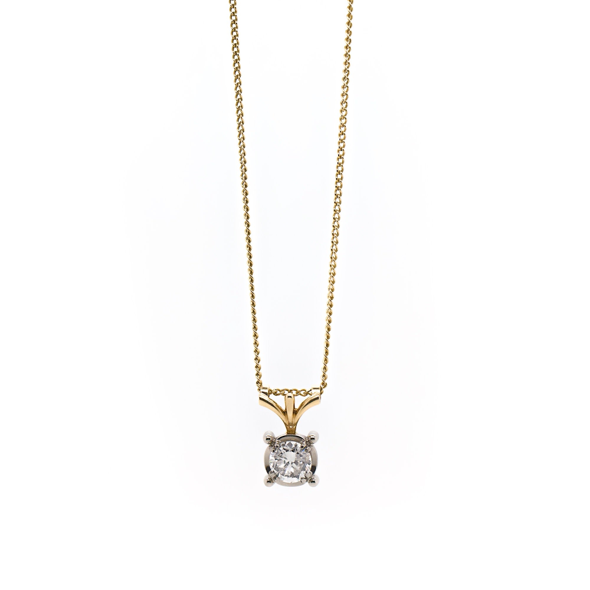 Diamond Solitaire Necklace